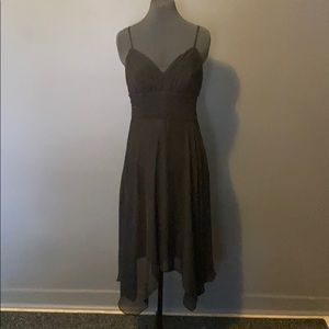 Black handkerchief hem dress